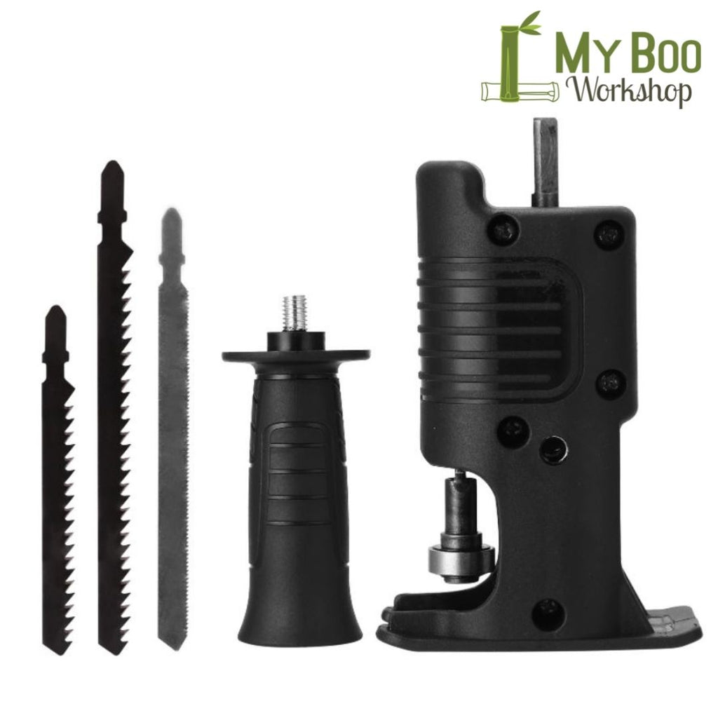 Reciprocating Saw attachment for cordless Drill Bamboo Saw Bamboo